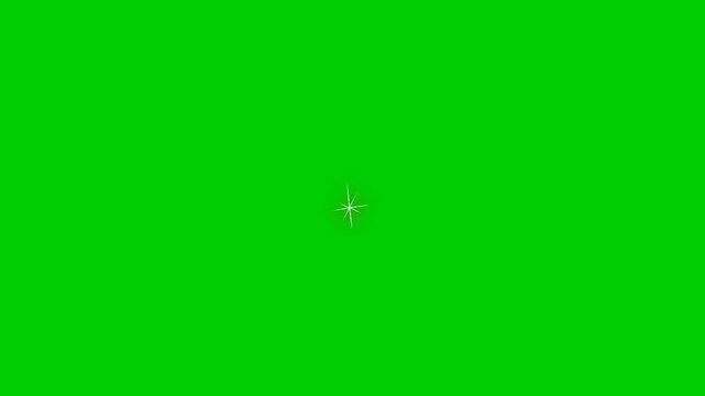 Abstract lightning bolt illustration with sharp jagged edges and dynamic motion effect on vibrant green background