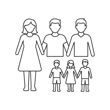 Family Line Art Illustration Bundle
