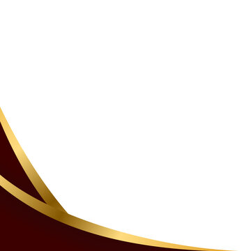 Luxury Elegant Corner Border Maroon and Gold for presentation