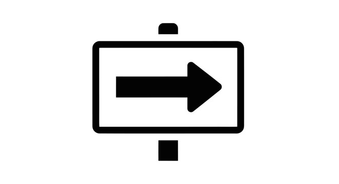 Directional Arrow Sign Icon