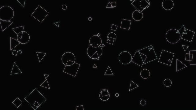 Prismatic Geometric Outlines Abstract Motion Loop Background