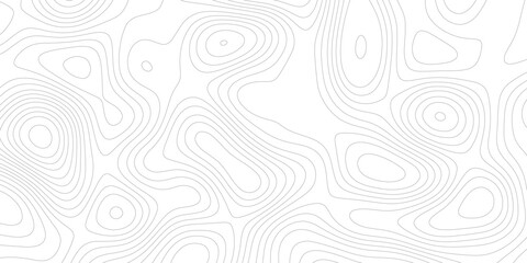 Topographic map contour lines background with abstract geographical terrain elevation pattern and wavy geographic elements vector illustration. © Design House