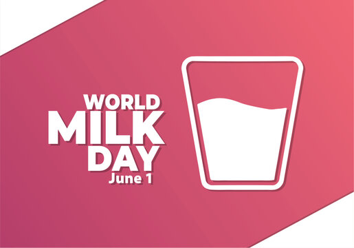 World Milk Day Promotional Banner Graphic For Dairy Farmers And Milk Processing Companies