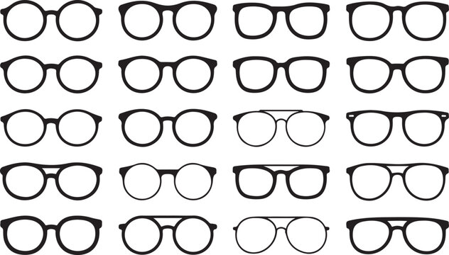 Variety of classic round eyeglass frames collection