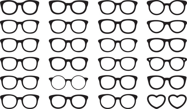 Variety of classic round eyeglass frames collection