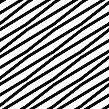 Classic black and white diagonal zebra stripe pattern. Abstract geometric lines texture background.