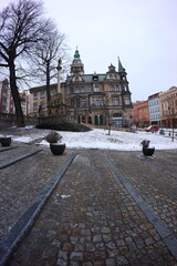 Old city wide angle shot in winter Old city Kłodzko © Ruchacz