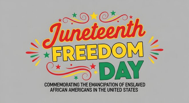 Juneteenth Freedom Day celebration graphic