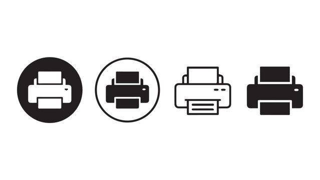 printer icon set