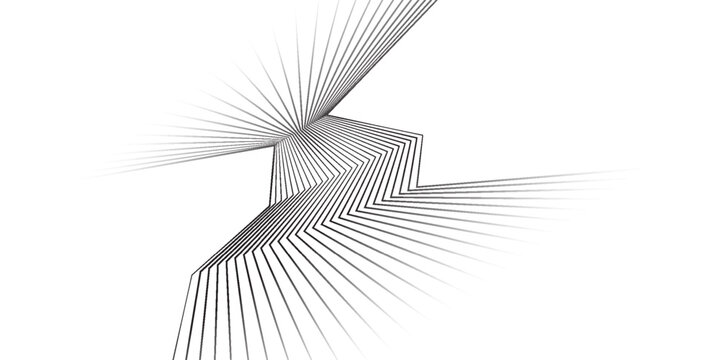 White black color. Linear background. Design elements. Poligonal lines. Protective layer for banknotes, certificates template. Vector Vector lines of different thicknesses from thin to thick EPS 10