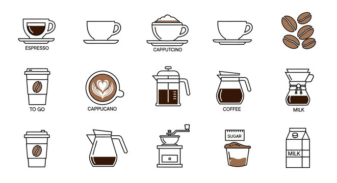 Coffee Cups And Brewing Methods.