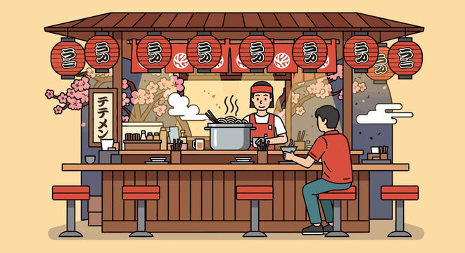Man eating at food counter seat.