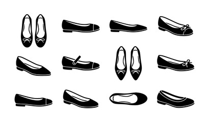 Monochrome ballerina footwear silhouette icon vector illustration design © MdMominul