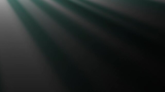 4K Dark Deep Green Light Rays Beams Cinematic Volumetric Lighting Overlay