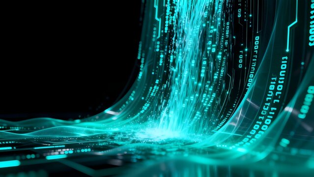 Digital data stream with binary code