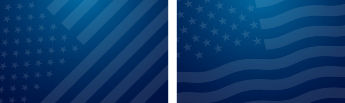 USA flag blue background, United States patriotic stars and stripes pattern design