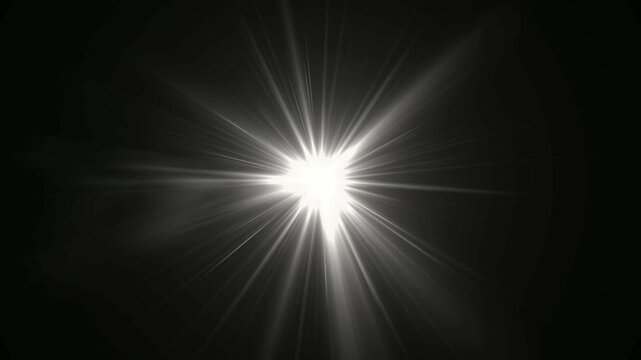 optical sun the bright flash. White glowing light explodes on a transparent background. Transparent shining sun, bright flash. Vector sparkles