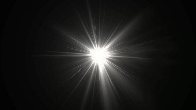 optical sun the bright flash. White glowing light explodes on a transparent background. Transparent shining sun, bright flash. Vector sparkles