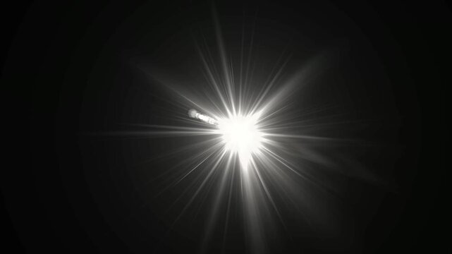 optical sun the bright flash. White glowing light explodes on a transparent background. Transparent shining sun, bright flash. Vector sparkles