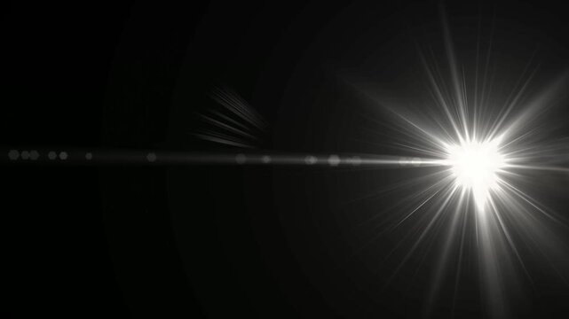 optical sun the bright flash. White glowing light explodes on a transparent background. Transparent shining sun, bright flash. Vector sparkles