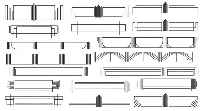 Architectural Elements Drawings Decorative Cornices and Moldings Collection.