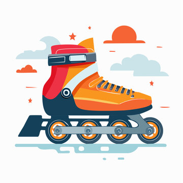 Inline Skates Illustration
