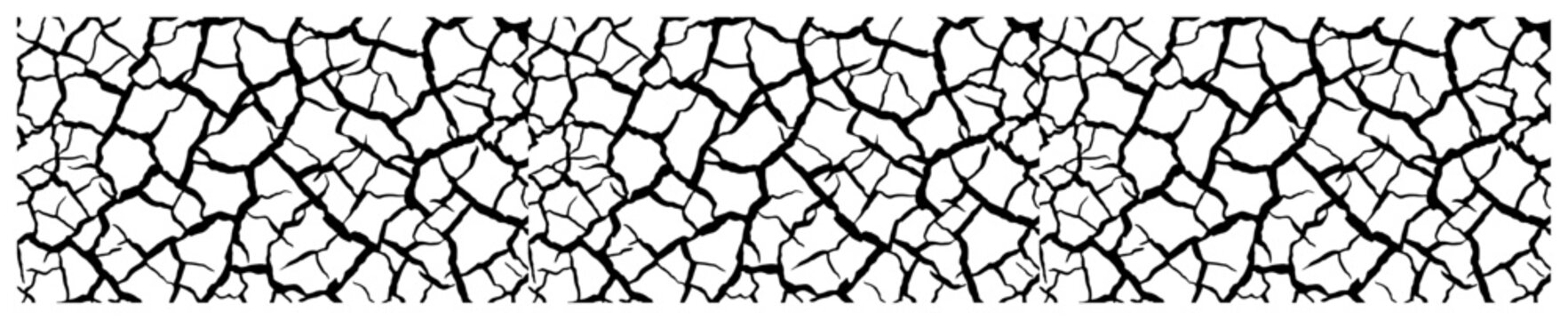 Cracked earth ground pattern featuring dry soil with deep crevices and desert texture