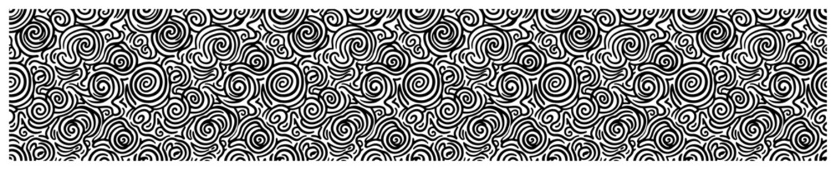Obraz premium Ornamental swirl pattern with spiral curly lines in decorative abstract style
