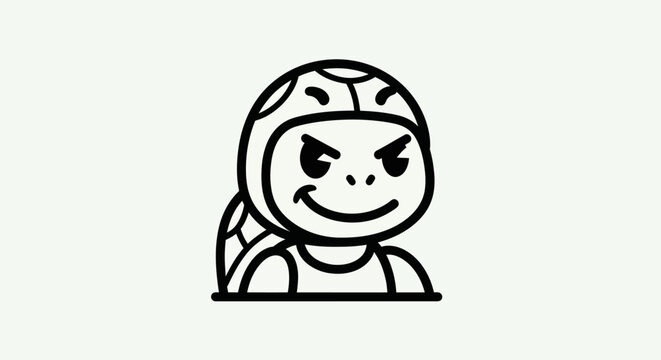 Cartoon turtle character illustration