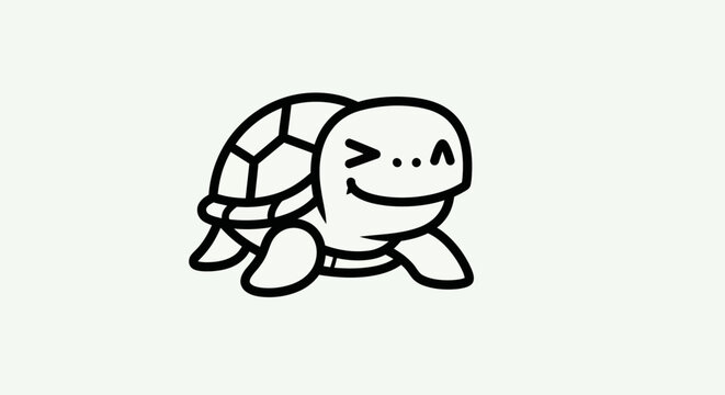 Cartoon turtle illustration