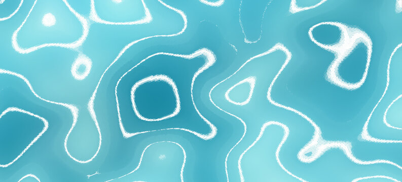 Blue and white water ripples light surface overlay background. 3d clear ocean surface pattern with reflection effect backdrop. Marble desaturated texture.