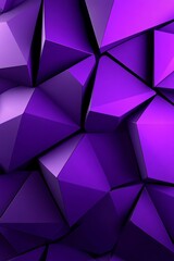 Fototapeta premium Abstract Purple Polygon Mosaic Texture with Geometric Low Poly Art and Dark Violet Facet Background