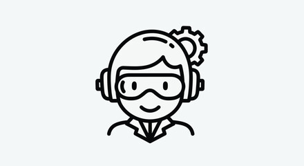 Fototapeta premium Engineer icon