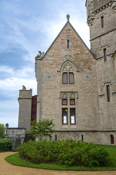 Chateau d Abbadie, Neogothic Castle on the Cliffs of Hendaye, French Basque Country