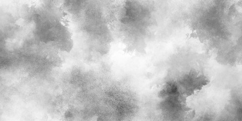 Fototapeta premium Abstract grayscale smoky cloudscape, beautiful blurry abstract black and white texture background with smoke, sky with black and white watercolor cloud textured background.