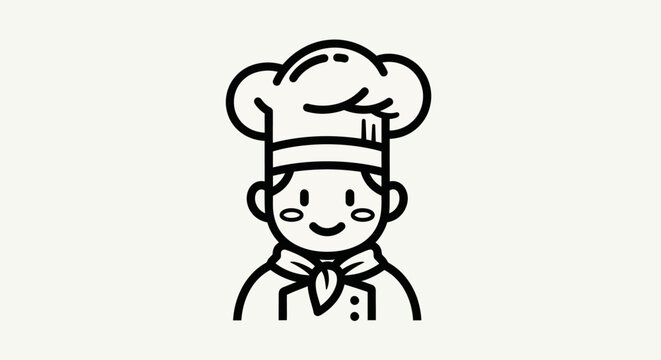 Chef illustration for culinary concepts
