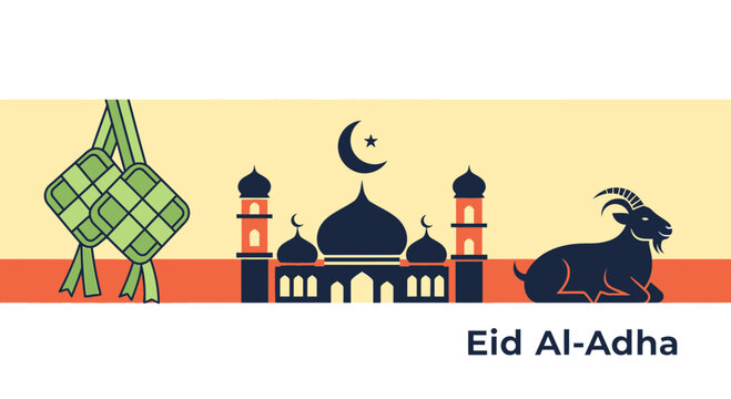Eid AlAdha Goat Sacrifice Symbol.