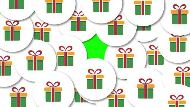 Gift Box Transition Animation on Green Screen | Surprise Present Overlay Motion Background