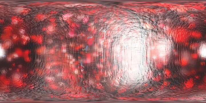 HDRI, environment map , Round panorama, spherical panorama, equidistant projection, panorama 360, Multicube, abstract background, kaleidoscope, 3d rendering