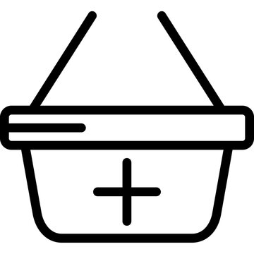 Basket shooping plus Icon