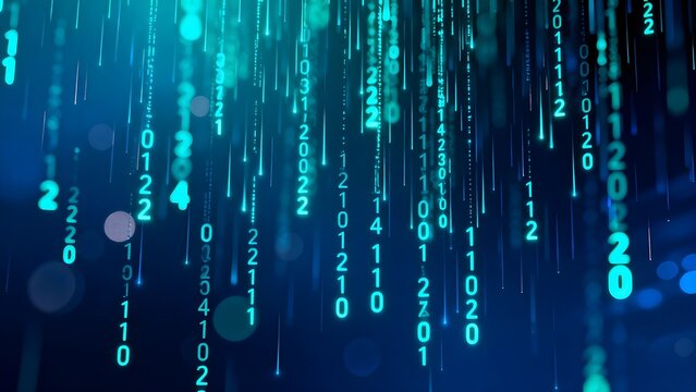 Digital data streams with binary code