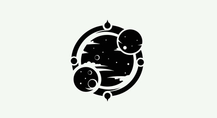 Abstract celestial body illustration © String