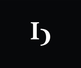 White letter b with crescent shape on black background © Draw