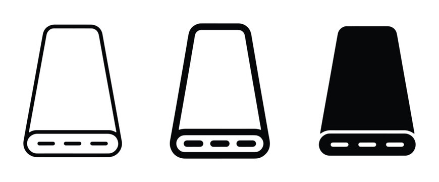 External Hard Drive Icons, Data Storage Vector Graphics, Digital Archive Symbols