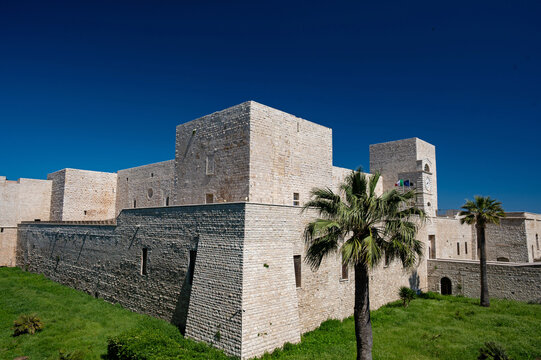 old Stauffer castle in Trani in Apulia