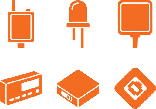 Maturity transmitters data loggers and sensor hardware icons