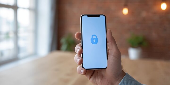 Photo of smartphone encryption and cybersecurity app