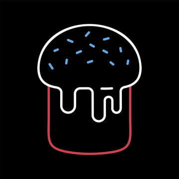 Traditional Easter Bread Kulich Icon