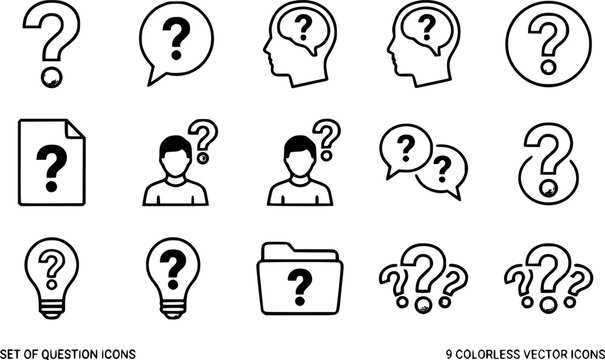 Golden question icon. Vector illustration.