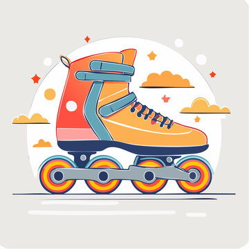 Inline Skates Illustration